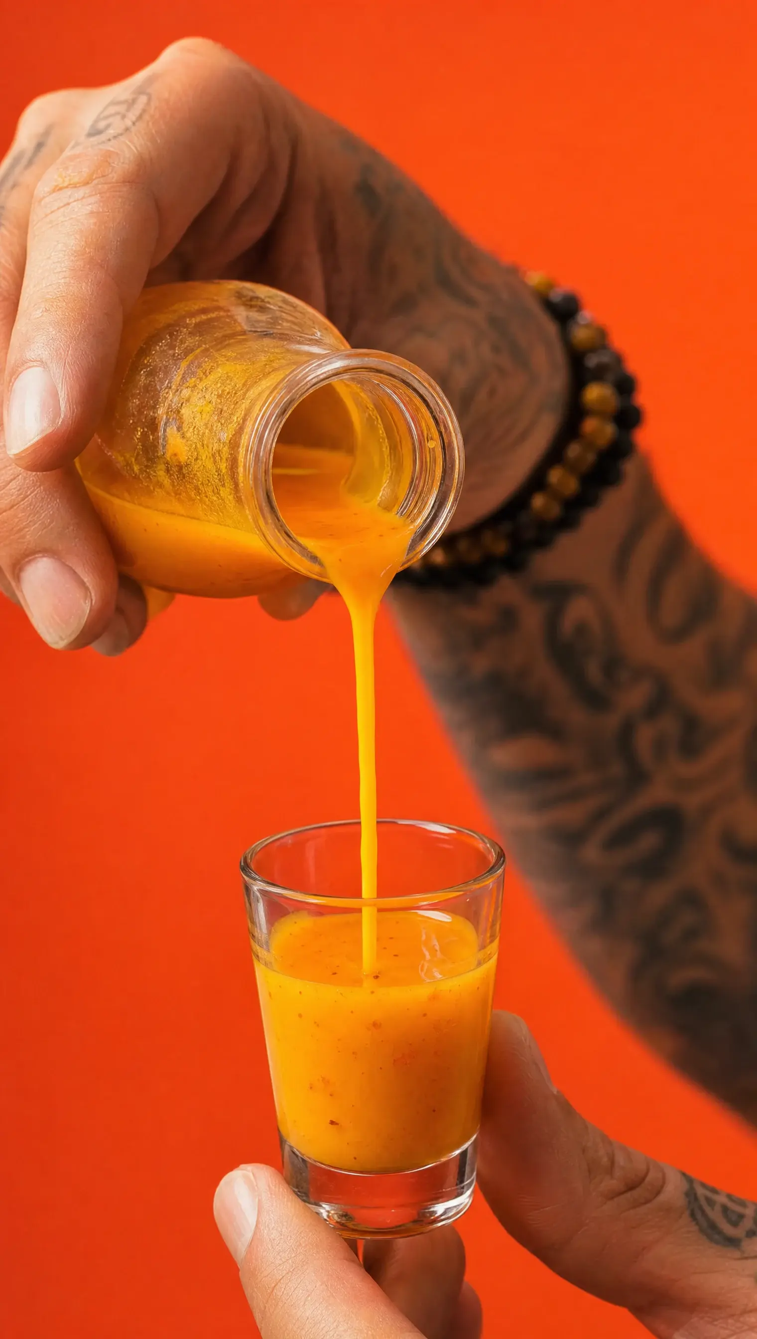 ginger shot before the function.